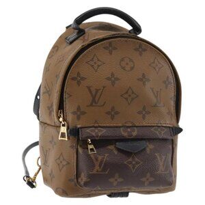 LOUIS VUITTON Monogram Reverse Palm Springs MINI Backpack M44872 LV Auth 144928